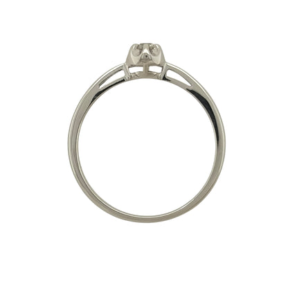 9ct White Gold & Diamond Solitaire Ring