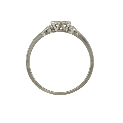 9ct White Gold & Diamond Solitaire Ring
