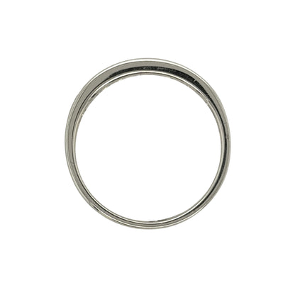 9ct White Gold & Diamond Band Ring