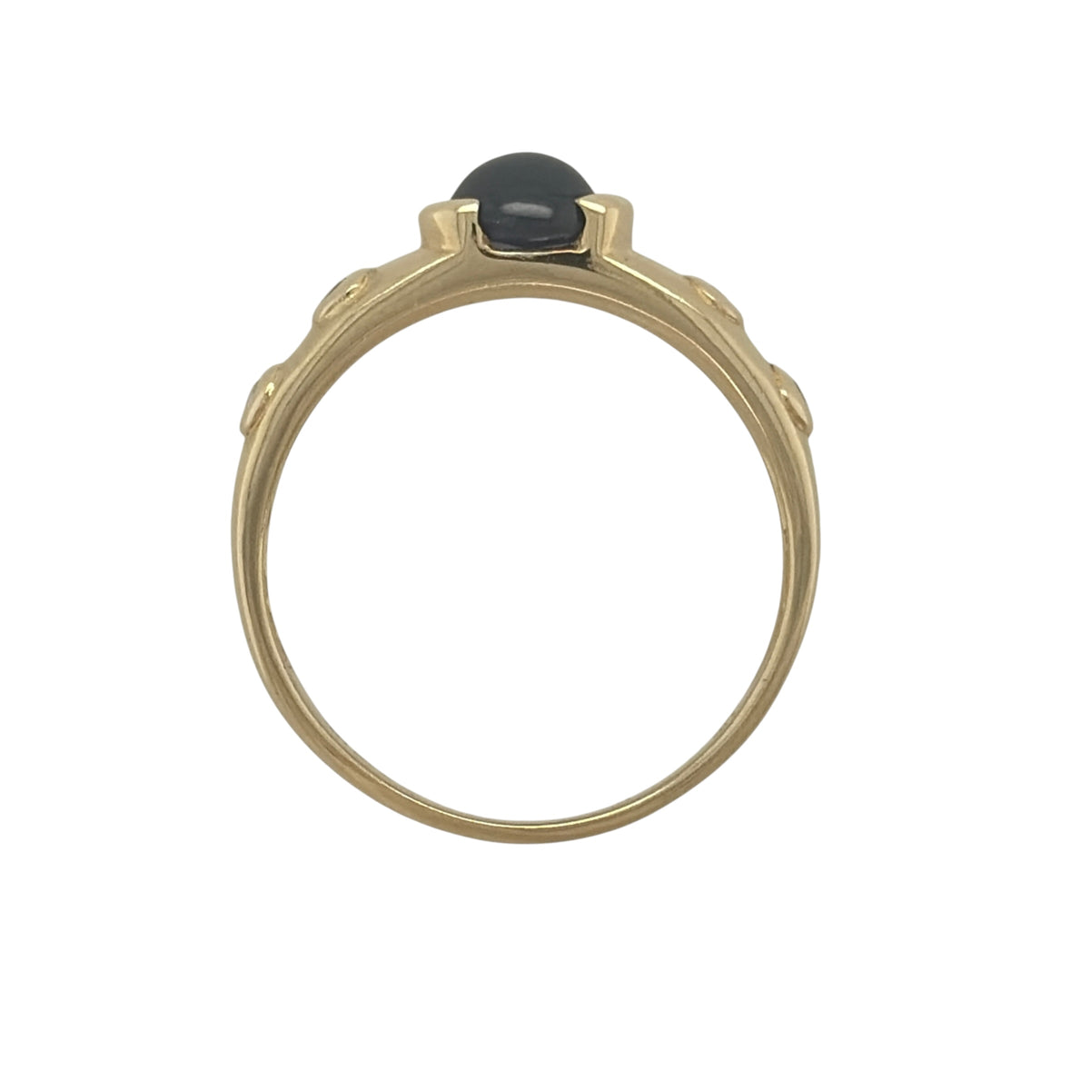 9ct Gold Diamond & Sapphire Band Ring