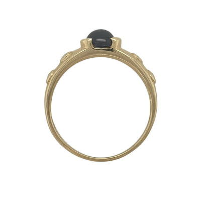 9ct Gold Diamond & Sapphire Band Ring