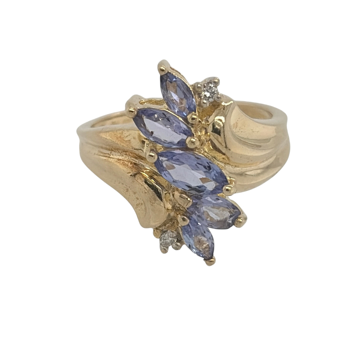 9ct Gold Diamond & Tanzanite Ring