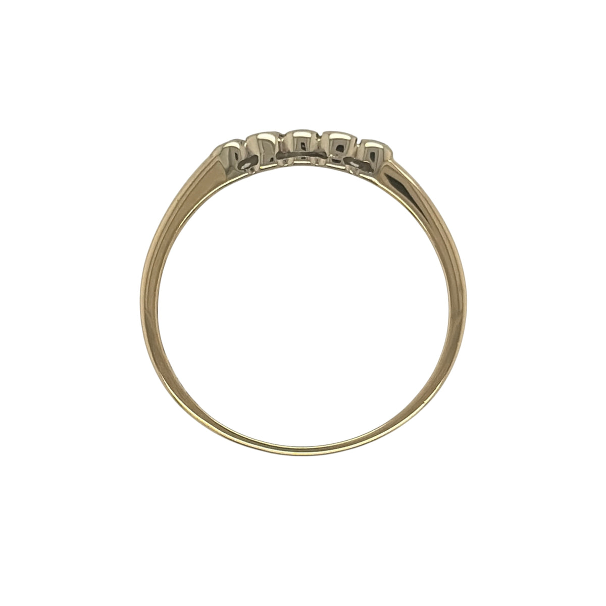 18ct Gold & Diamond Five Stone Band Ring