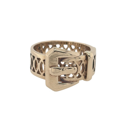 9ct Gold Buckle Ring