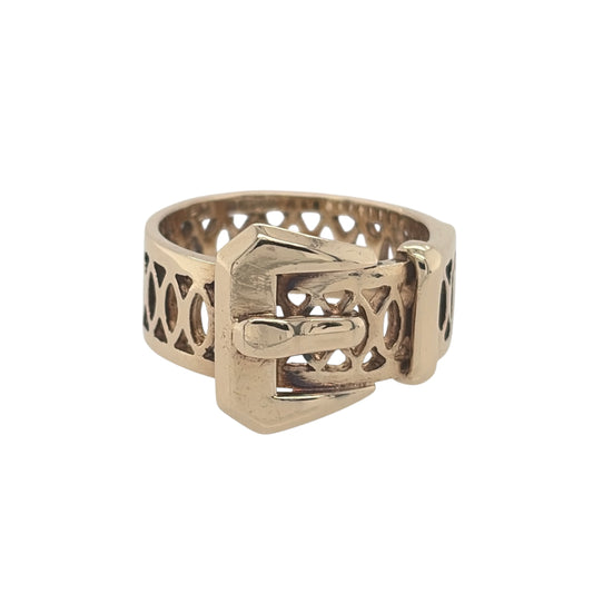9ct Gold Buckle Ring