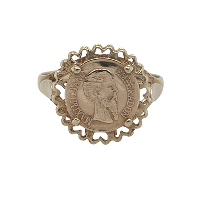 9ct Gold Coin Ring