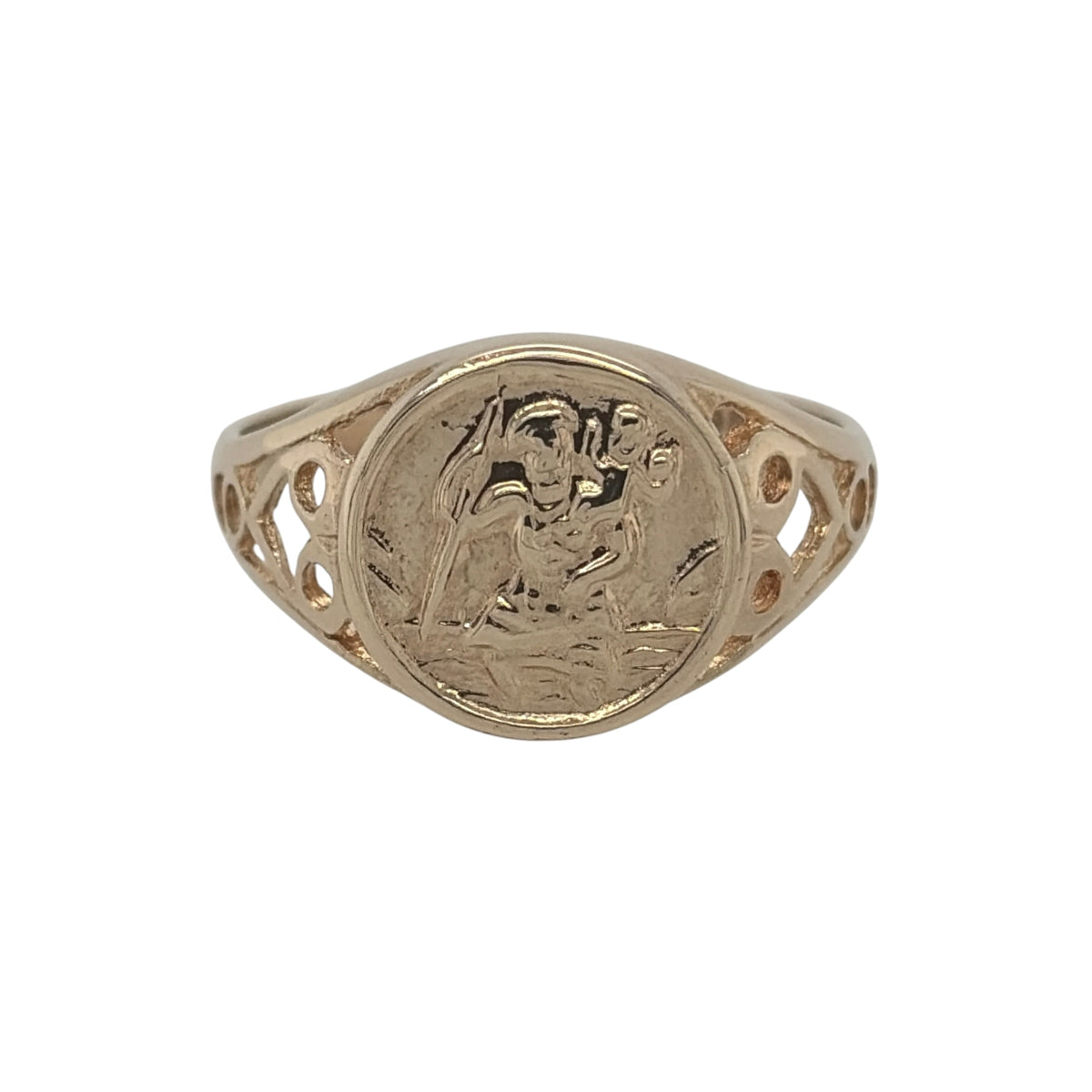 9ct Gold St Christopher Ring