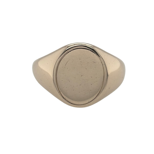 9ct Gold Oval Signet Ring