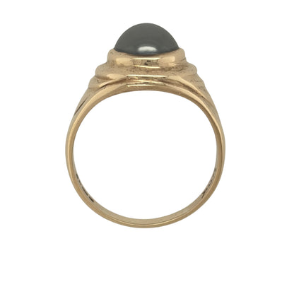 9ct Gold & Hematite Signet Ring
