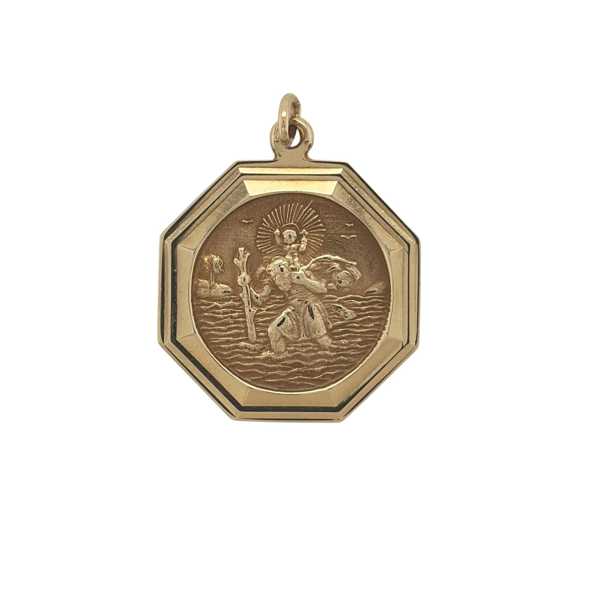 9ct Gold St Christopher Pendant