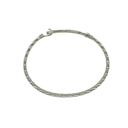 New 925 Silver & Pink Cubic Zirconia Set Children's Horseshoe Bangle