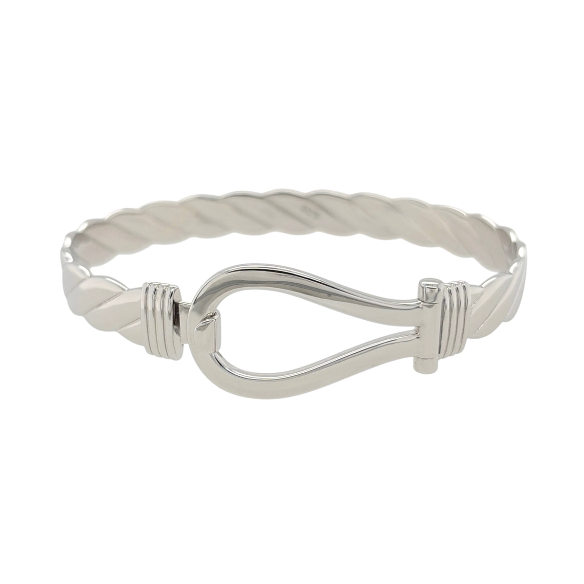 New 925 Silver Horseshoe Bangle