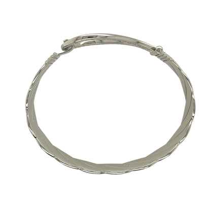 New 925 Silver & Cubic Zirconia Set Horseshoe Bangle
