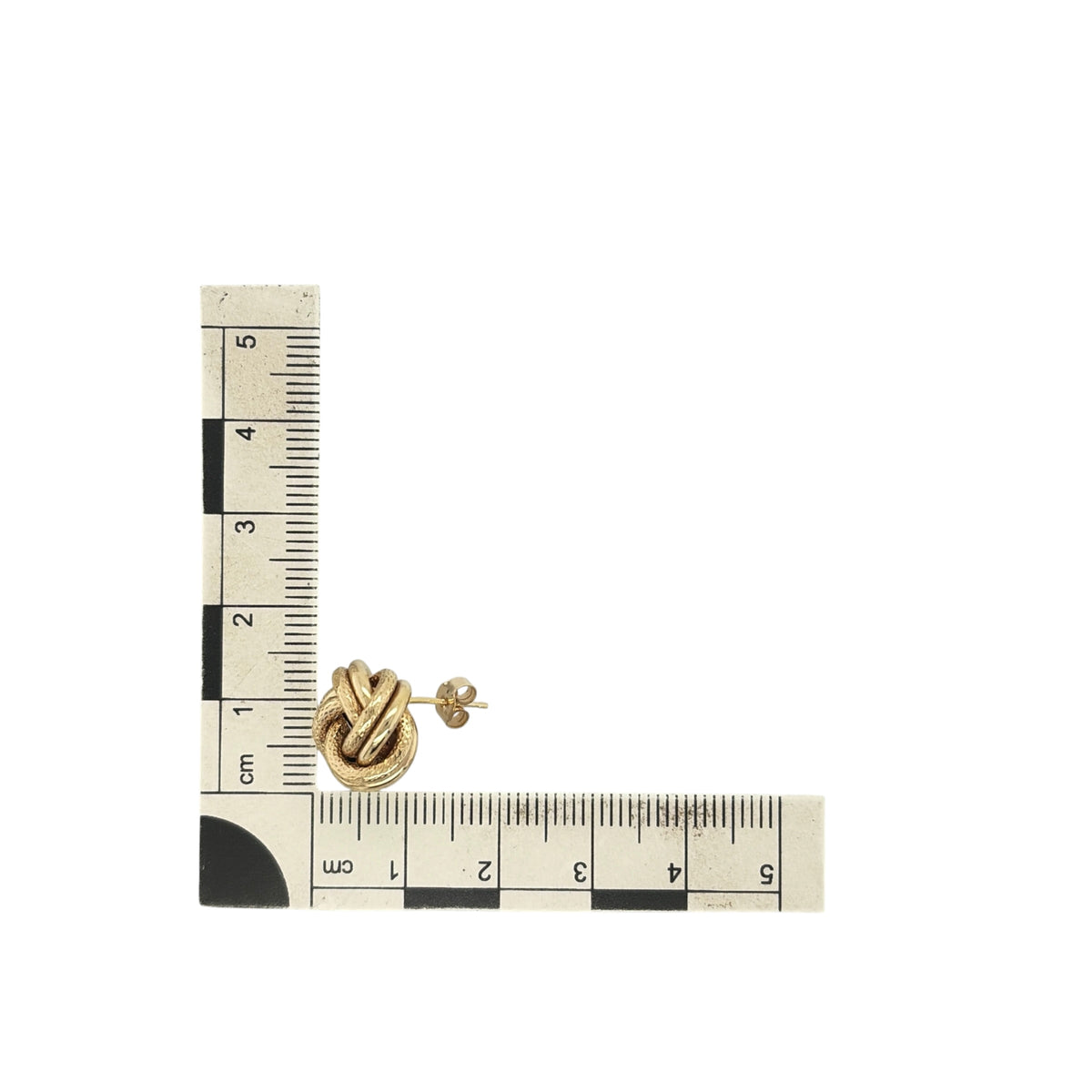 9ct Gold 13mm Knot Stud Earrings