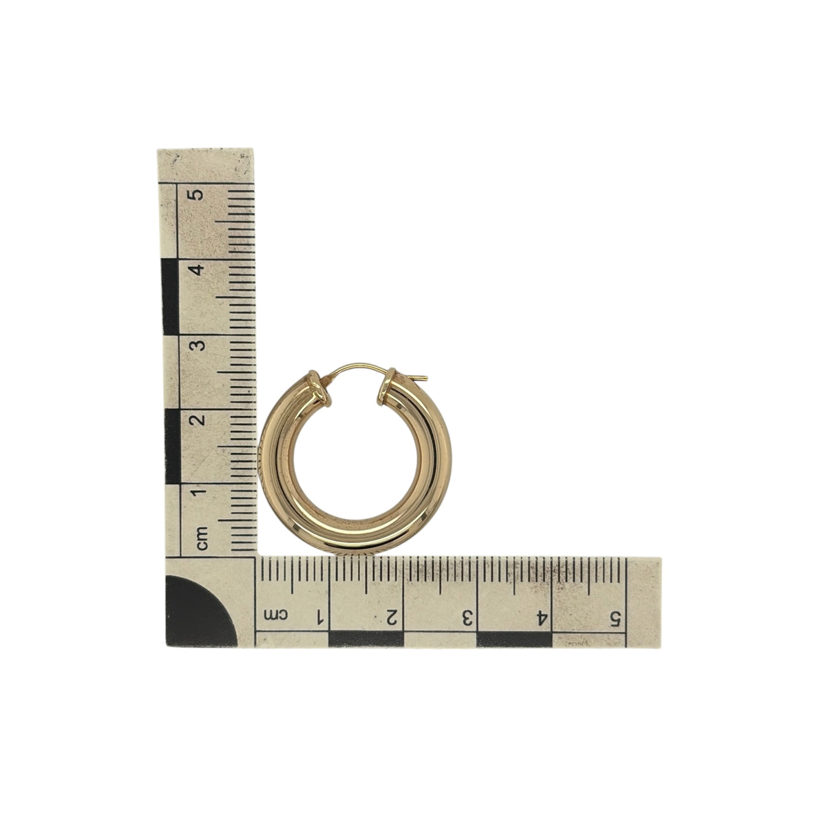9ct Gold Plain Hoop Creole Earrings