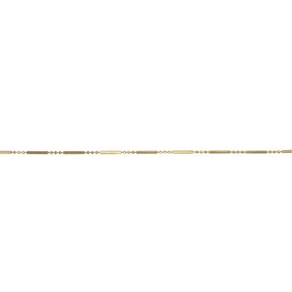 9ct Gold 7" Ball Bar Bracelet