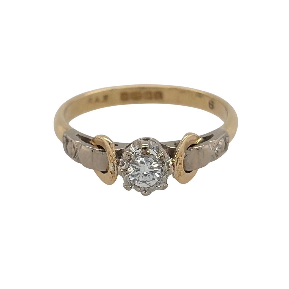 18ct Gold & Diamond Solitaire Ring