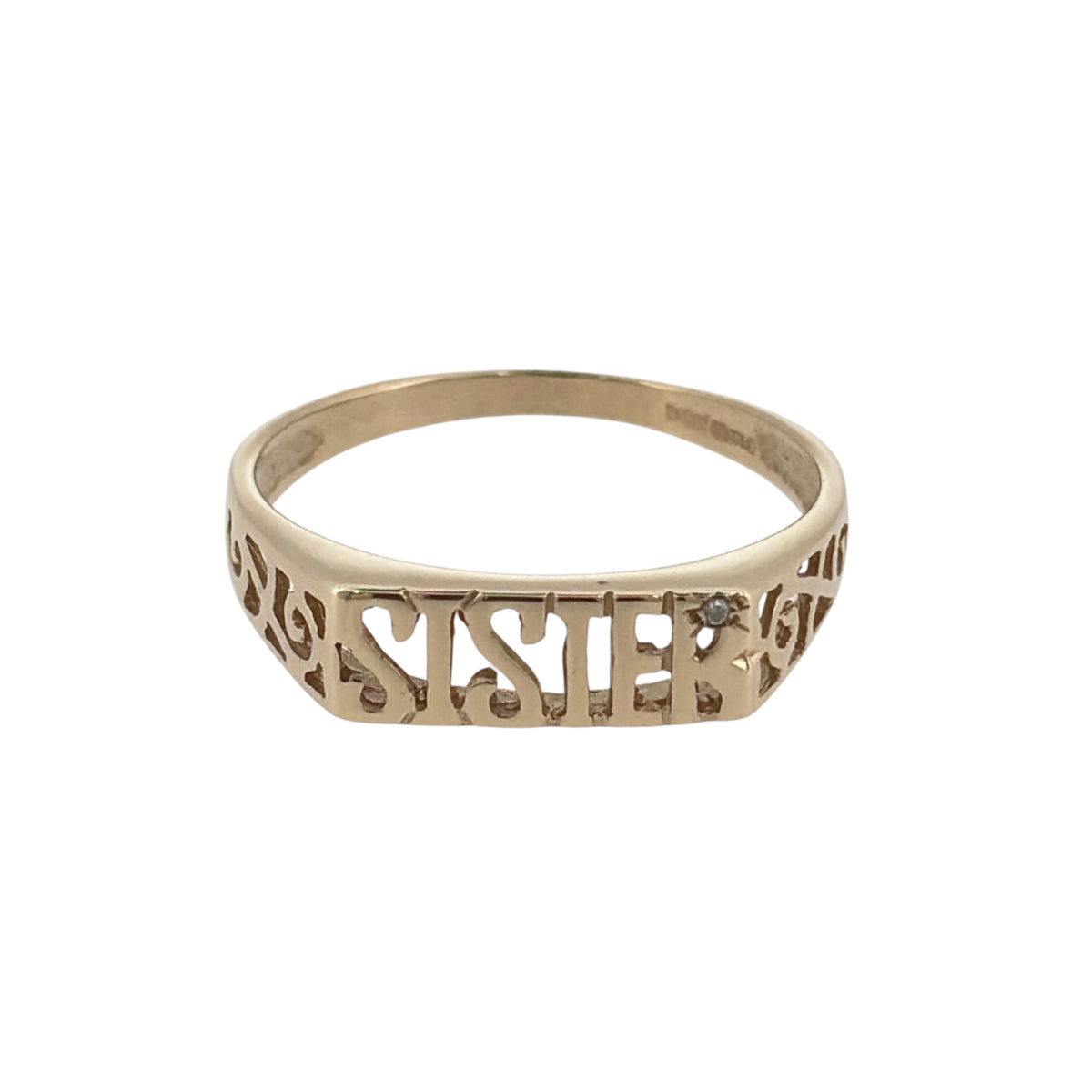 9ct Gold & Diamond Sister Ring