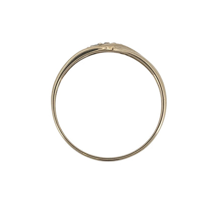 9ct Gold & Diamond Twist Band Ring