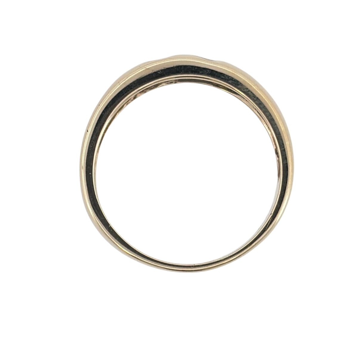 9ct Gold & Diamond Heart Band Ring