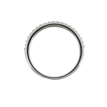 9ct White Gold & Diamond Band Ring
