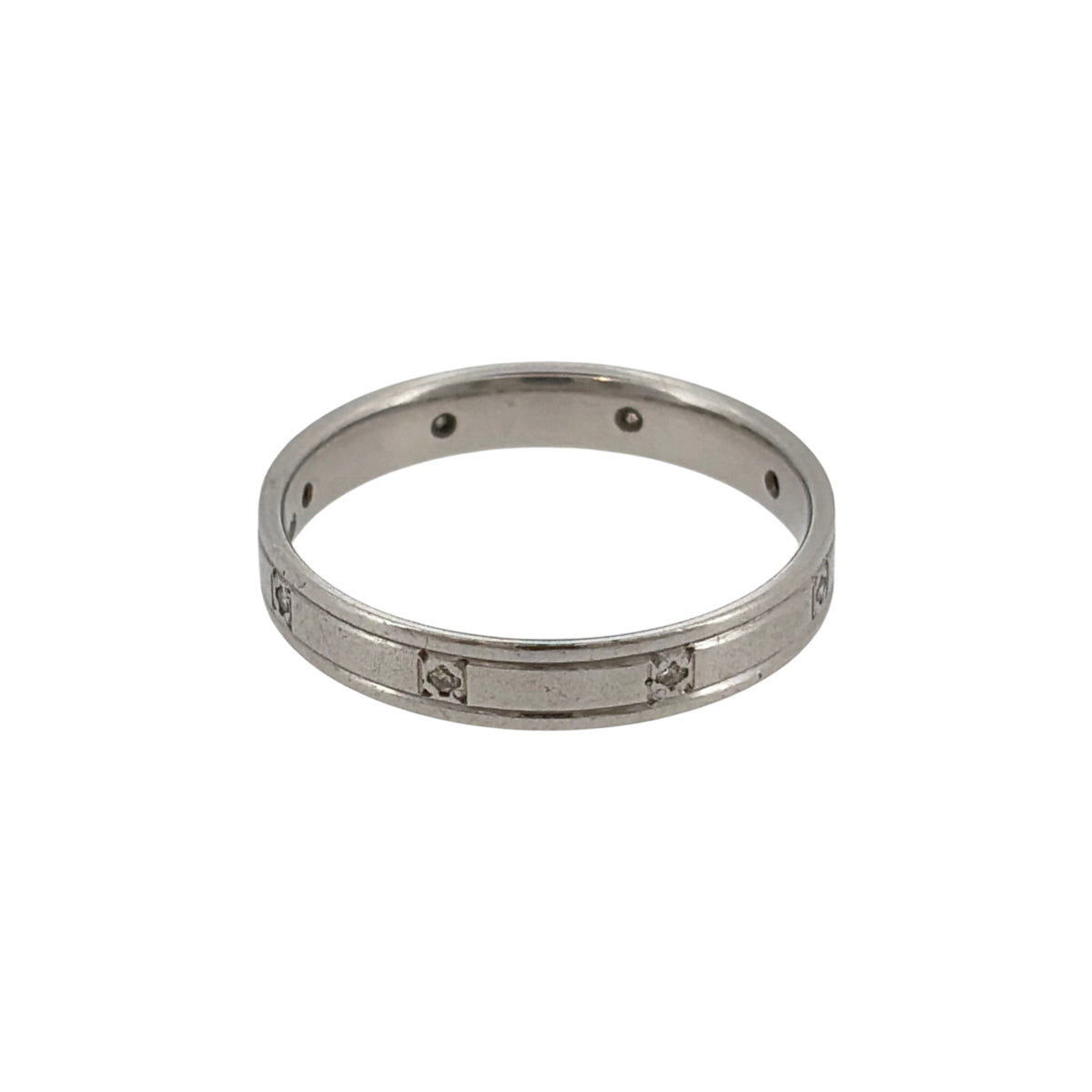 Platinum & Diamond Band Ring