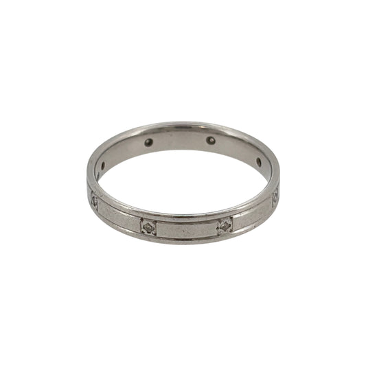 Platinum & Diamond Band Ring