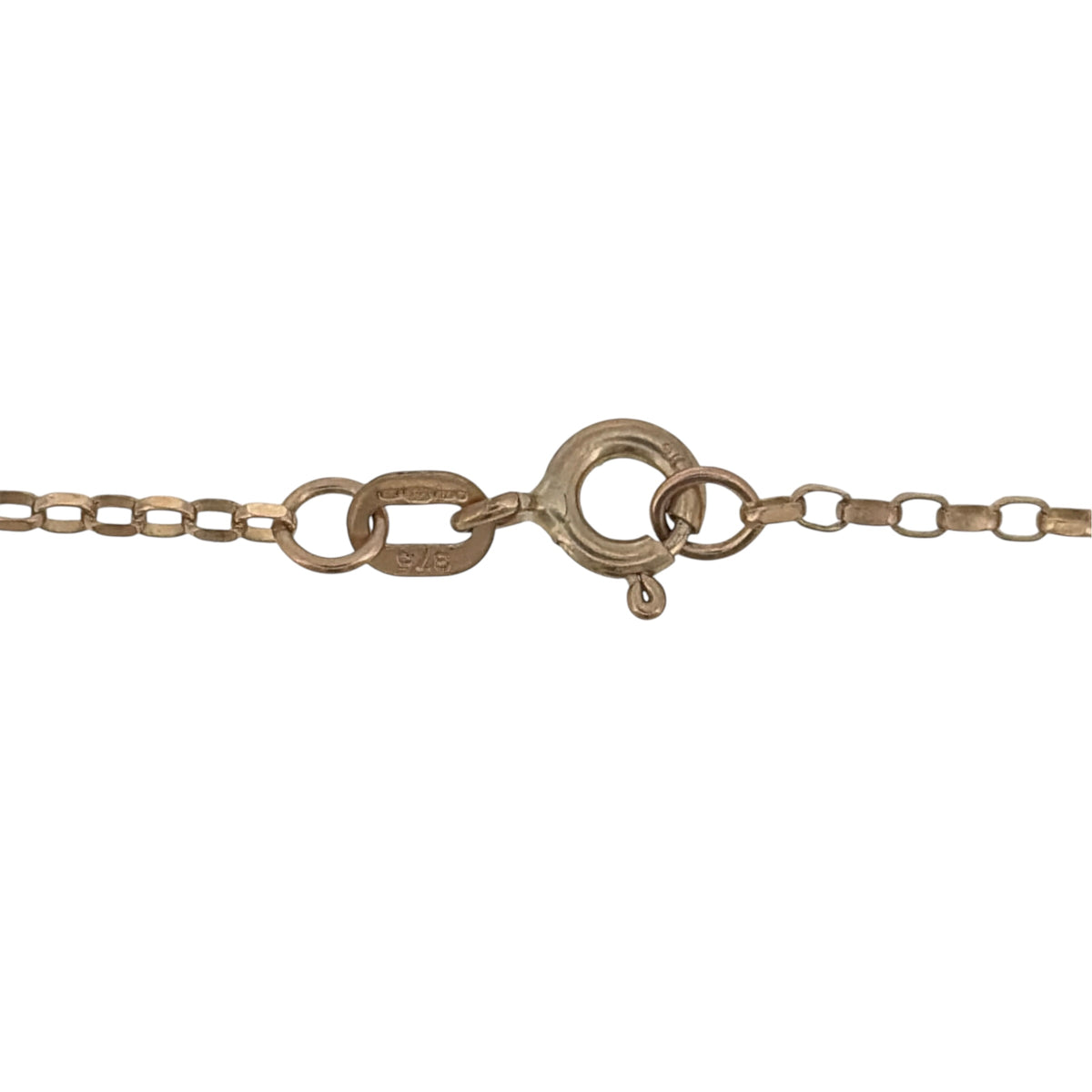 9ct Gold & Diamond Square Cluster 18" Necklace