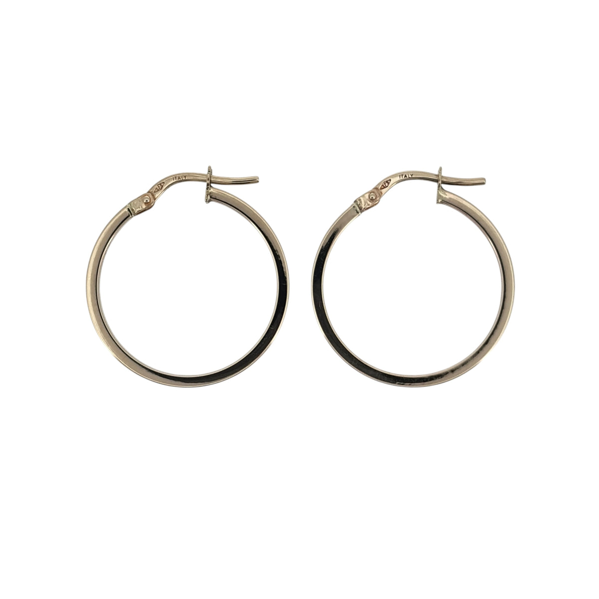 9ct Gold Plain Hoop Creole Earrings