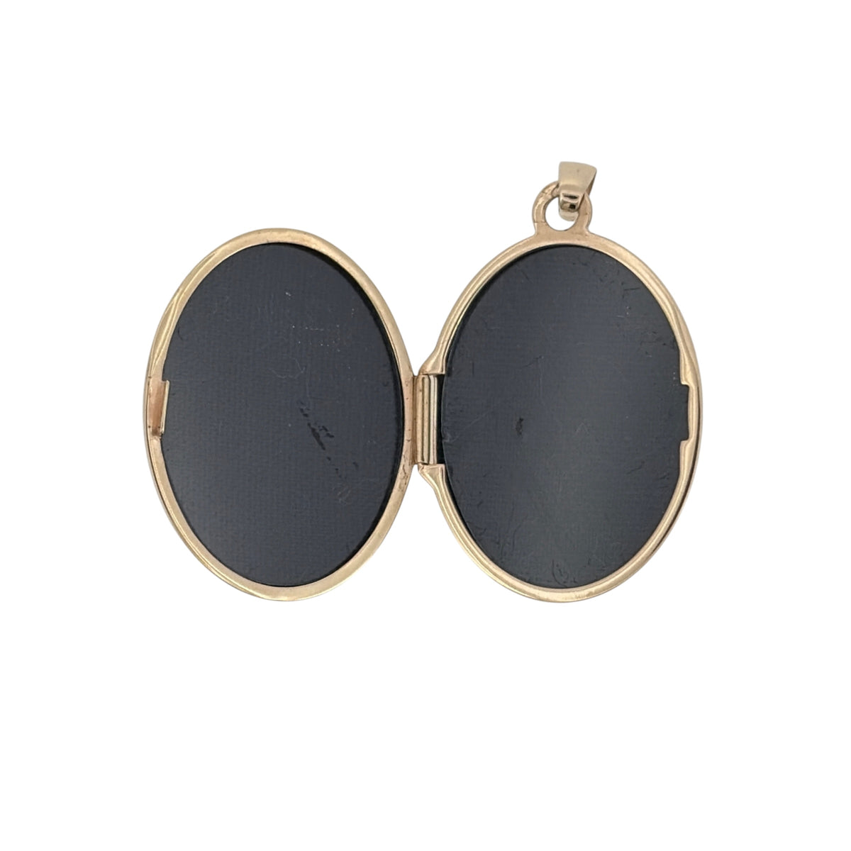 9ct Gold Patterned Oval Locket