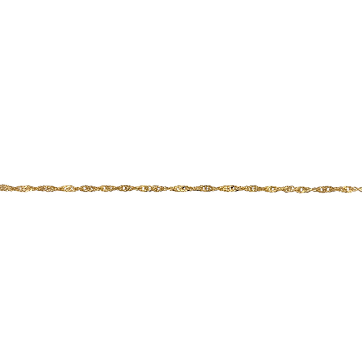 9ct Gold 7.5" Singapore Bracelet