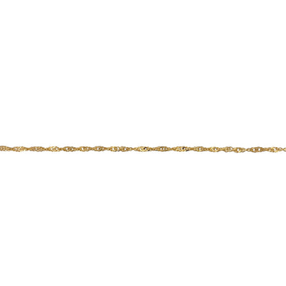 9ct Gold 7.5" Singapore Bracelet