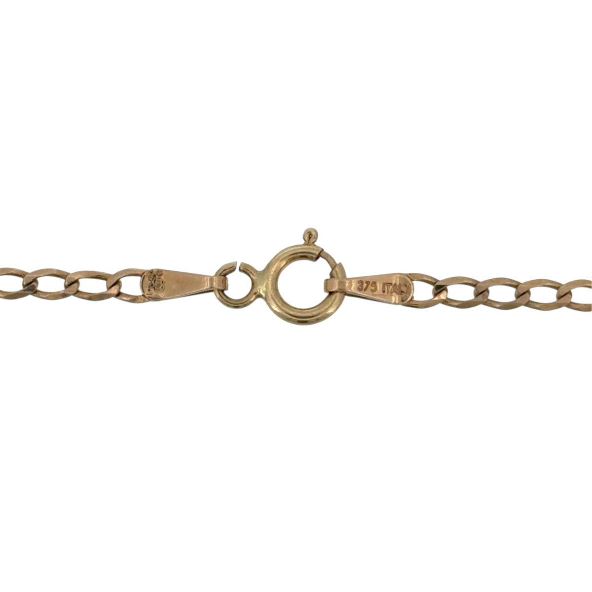9ct Gold & Garnet Cross 18" Necklace