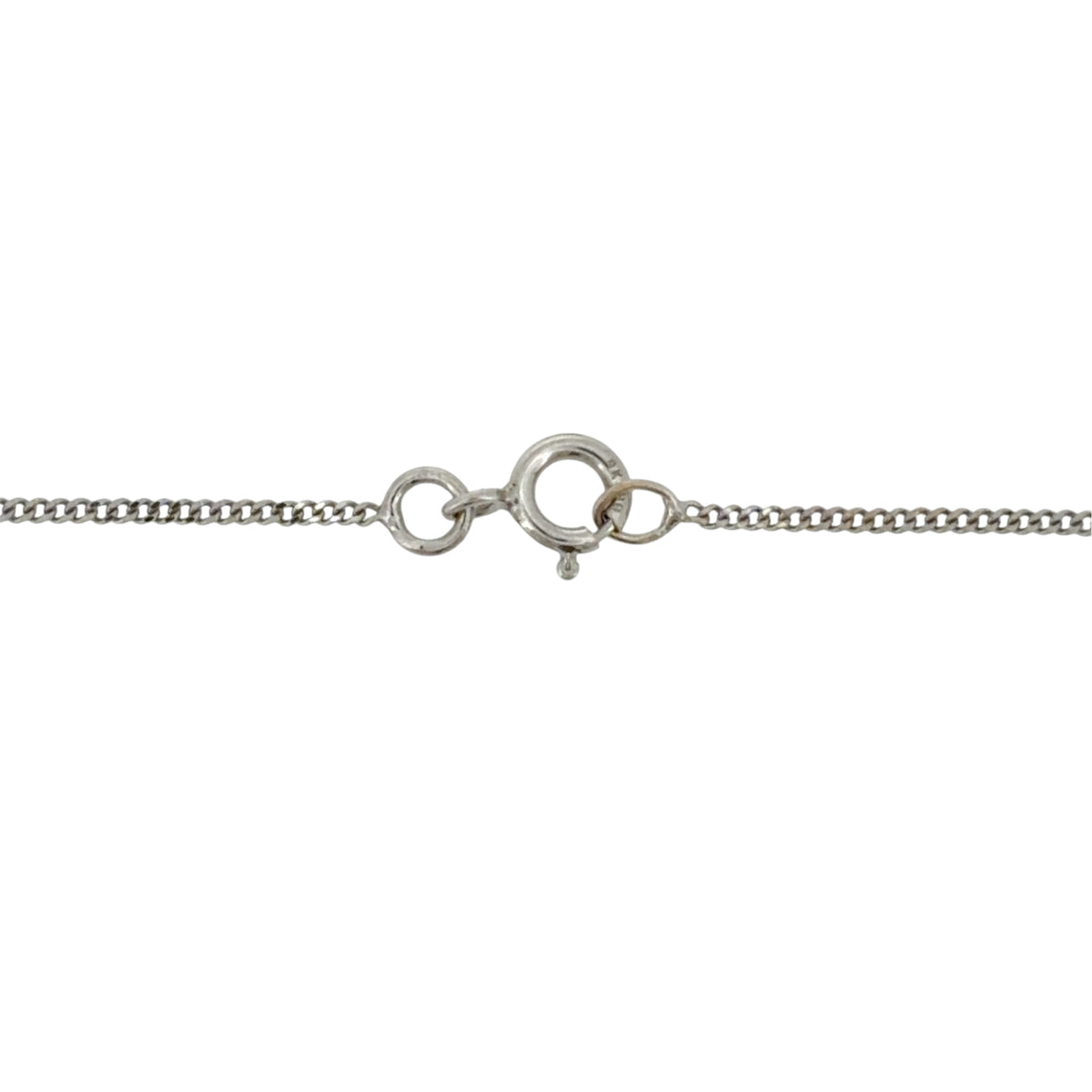 9ct White Gold & Diamond Bar 18" Necklace