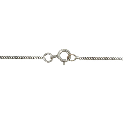 9ct White Gold & Diamond Bar 18" Necklace