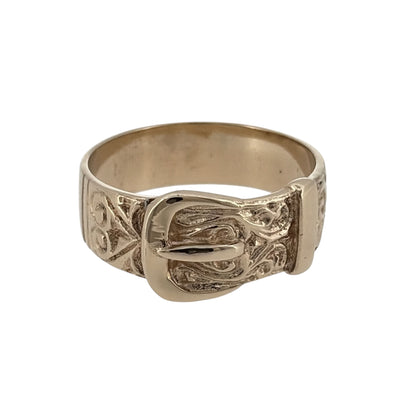 9ct Gold Buckle Ring