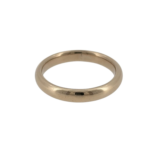 9ct Gold 3mm Wedding Band Ring