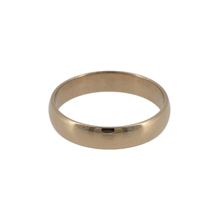 9ct Gold 4mm Wedding Band Ring