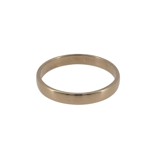 9ct Gold 3mm Wedding Band Ring