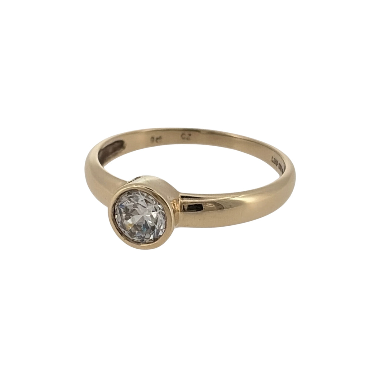 Add a classic statement piece to your jewellery collection with this pre-owned 9ct yellow gold cubic zirconia solitaire ring, featuring a timeless single-stone design that is perfect for everyday wear or special occasions.

Design: The ring features a round 6mm diameter cubic zirconia as its centrepiece, creating a classic solitaire design with an elegant and eye-catching appearance.