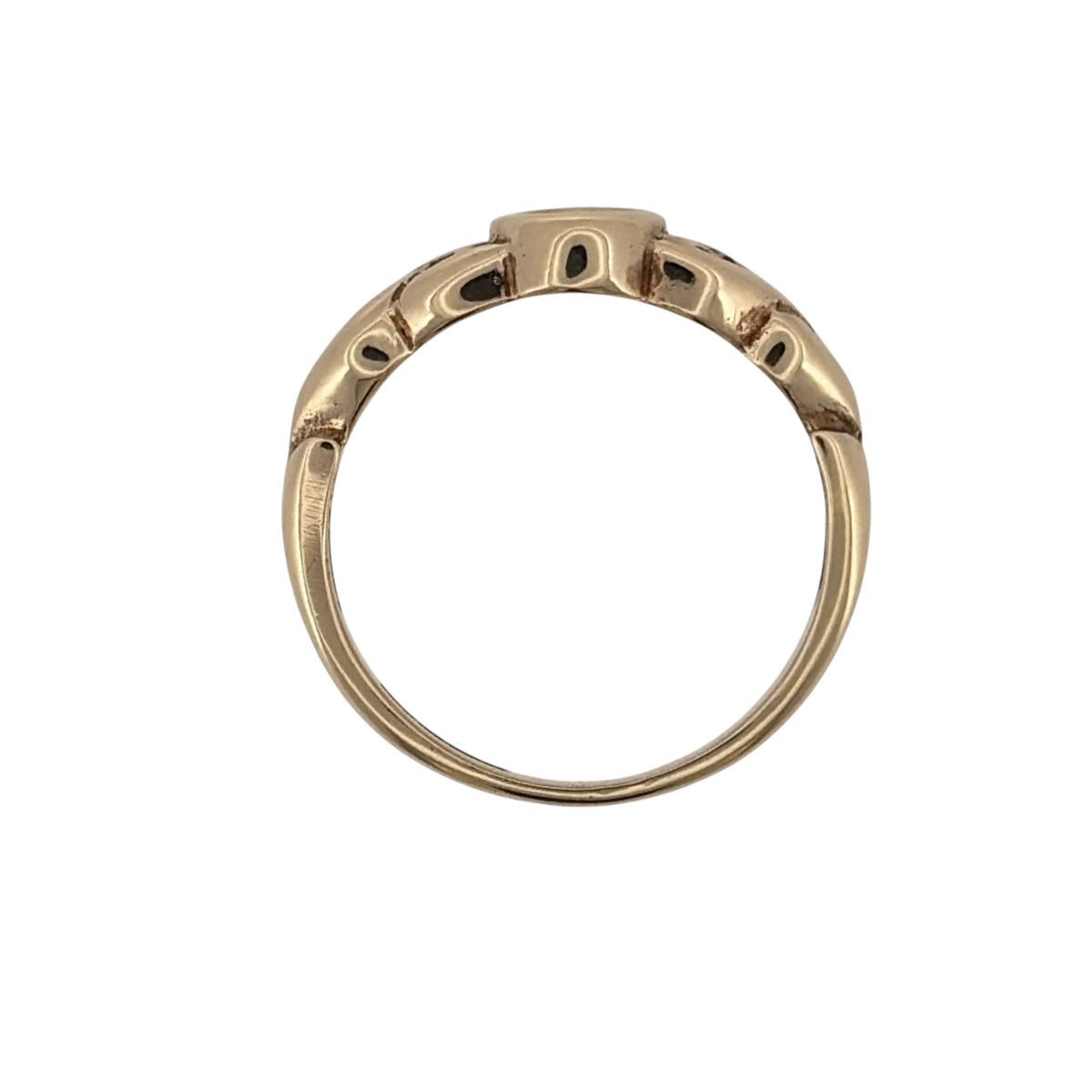 9ct Gold & Garnet Celtic Ring