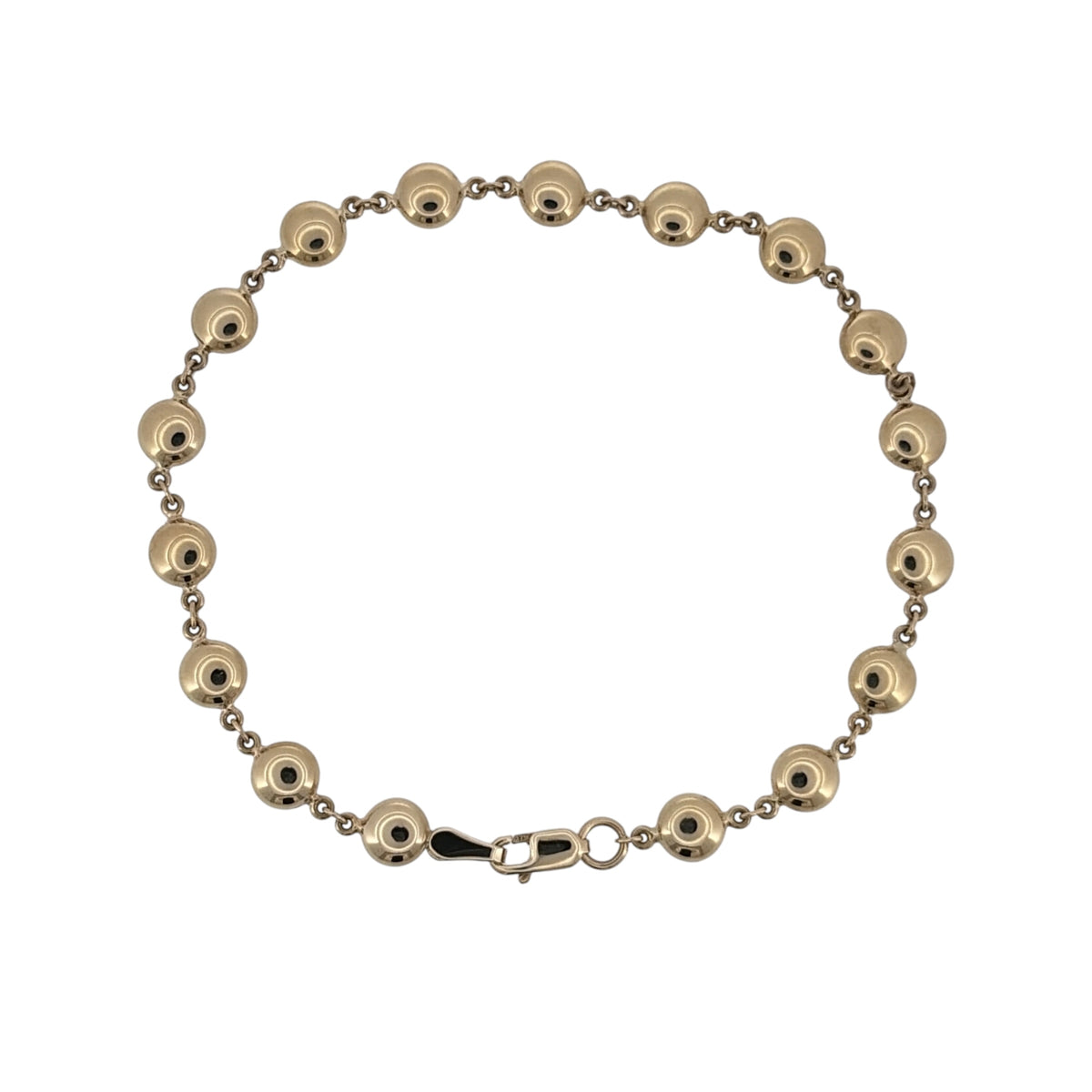 9ct Gold 7" Ball Link Bracelet