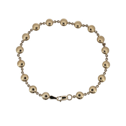9ct Gold 7" Ball Link Bracelet