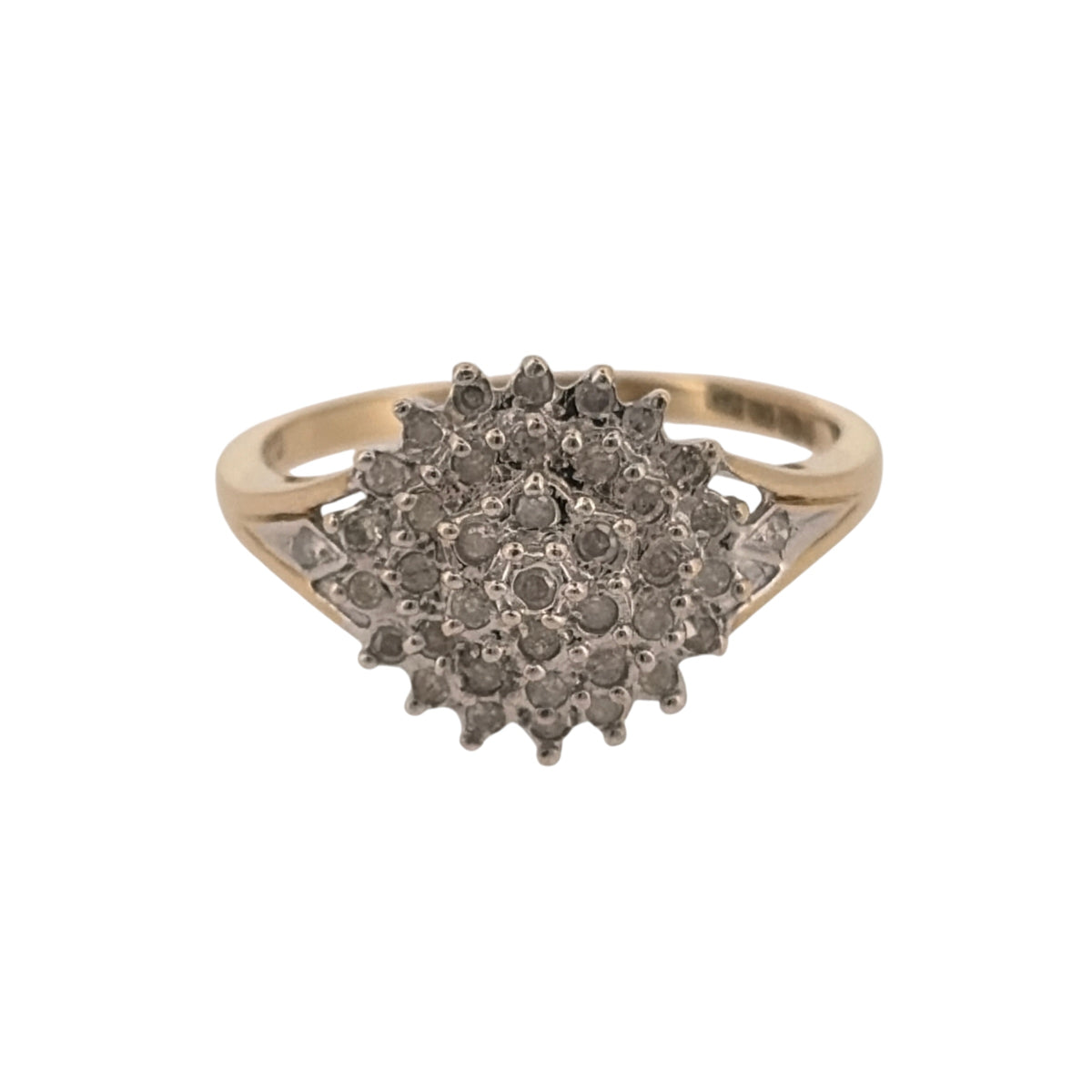 9ct Gold & Diamond Cluster Ring
