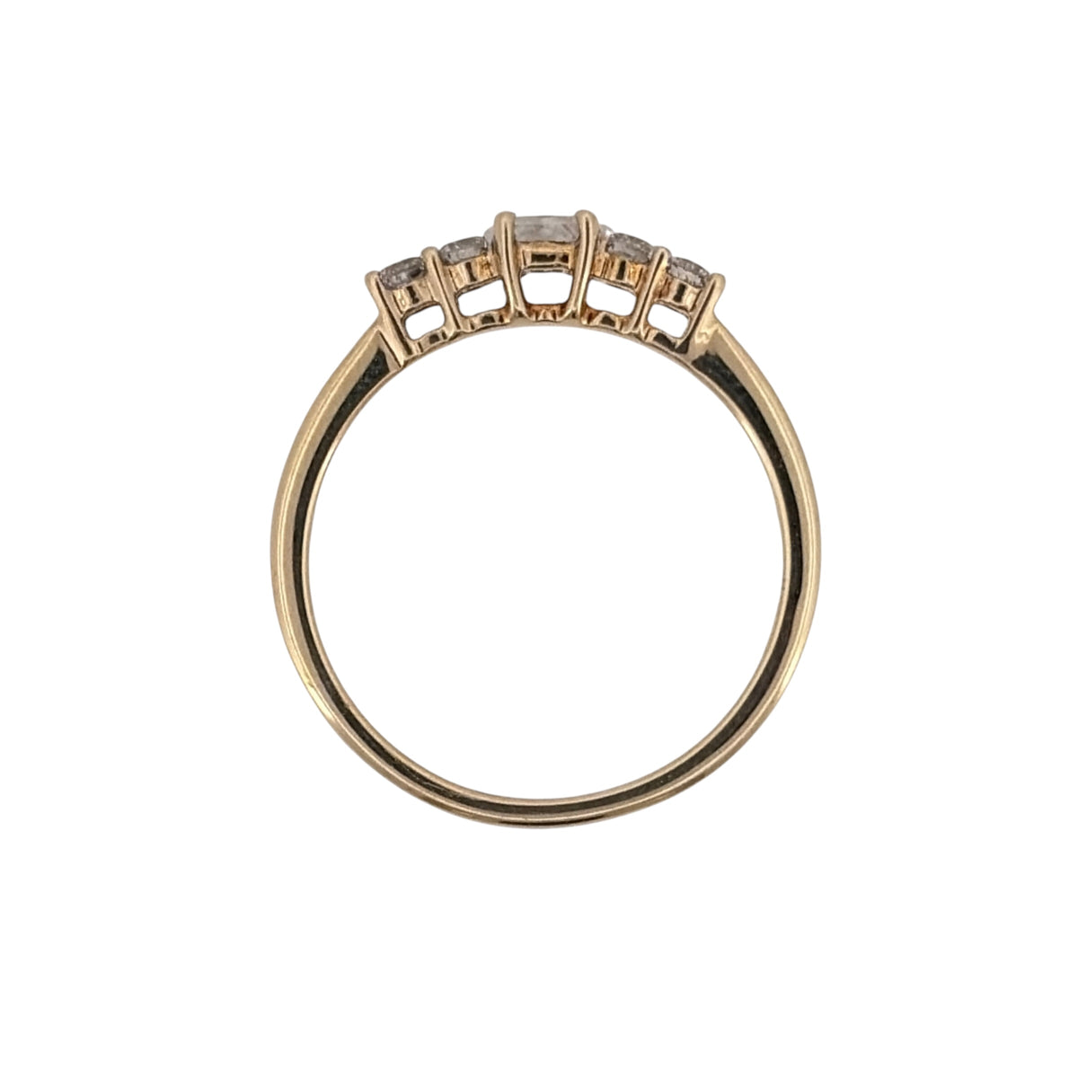 9ct Gold & Diamond Band Ring
