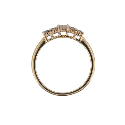 9ct Gold & Diamond Band Ring