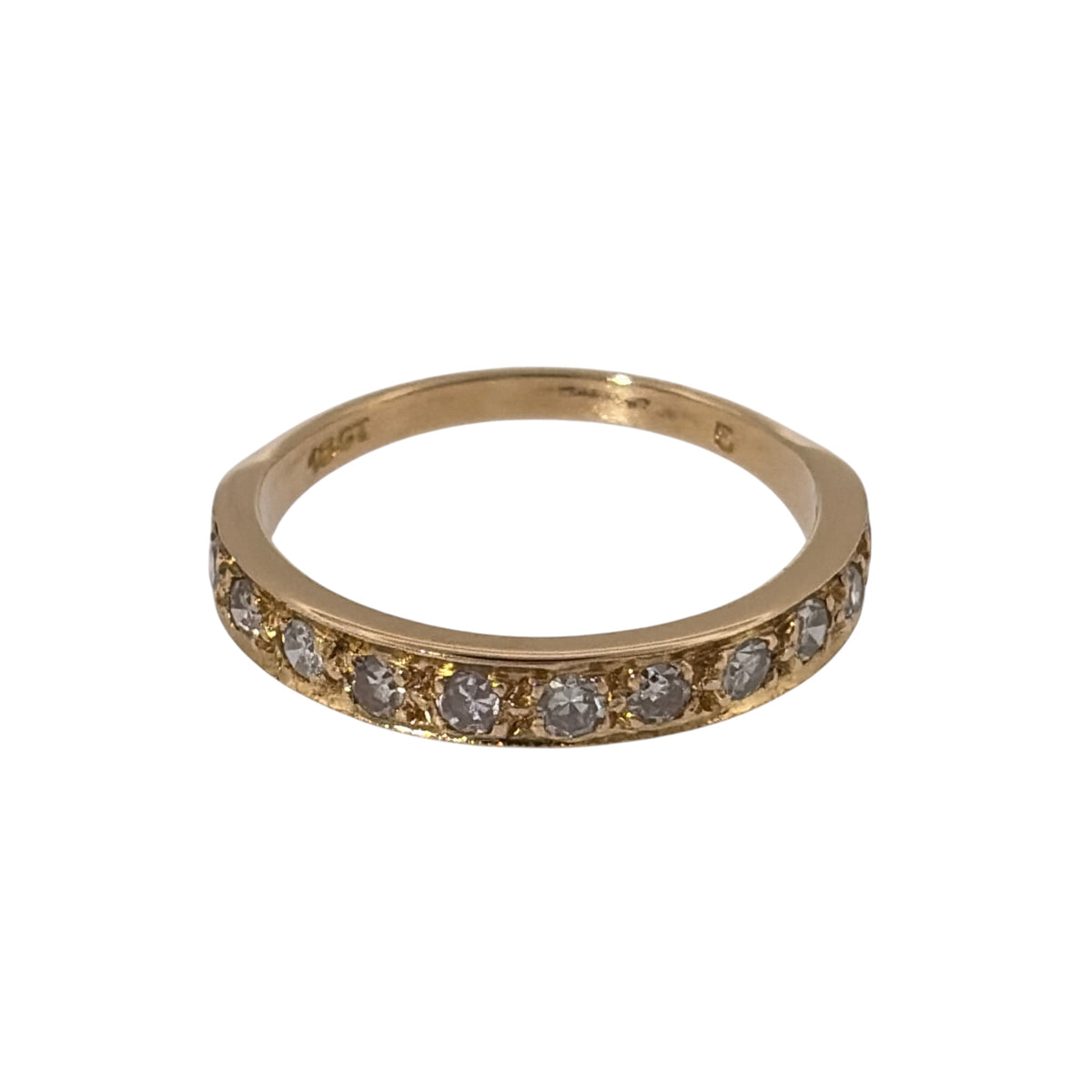 18ct Gold & Diamond Band Ring
