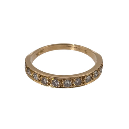 18ct Gold & Diamond Band Ring