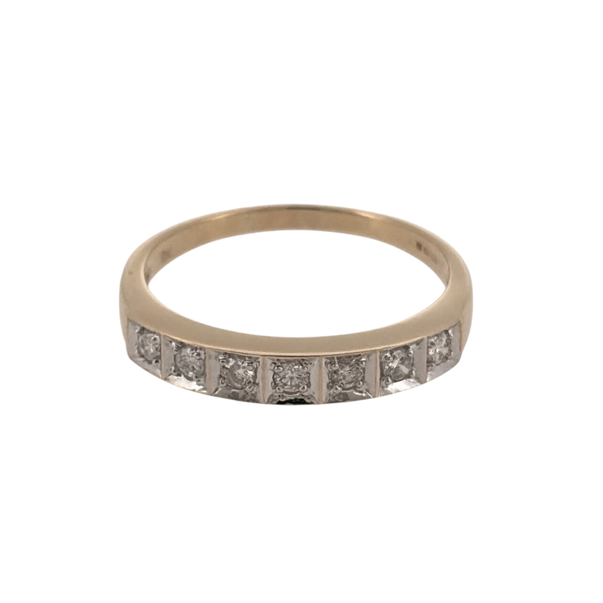 9ct Gold & Diamond Band Ring