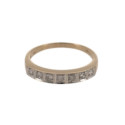 9ct Gold & Diamond Band Ring